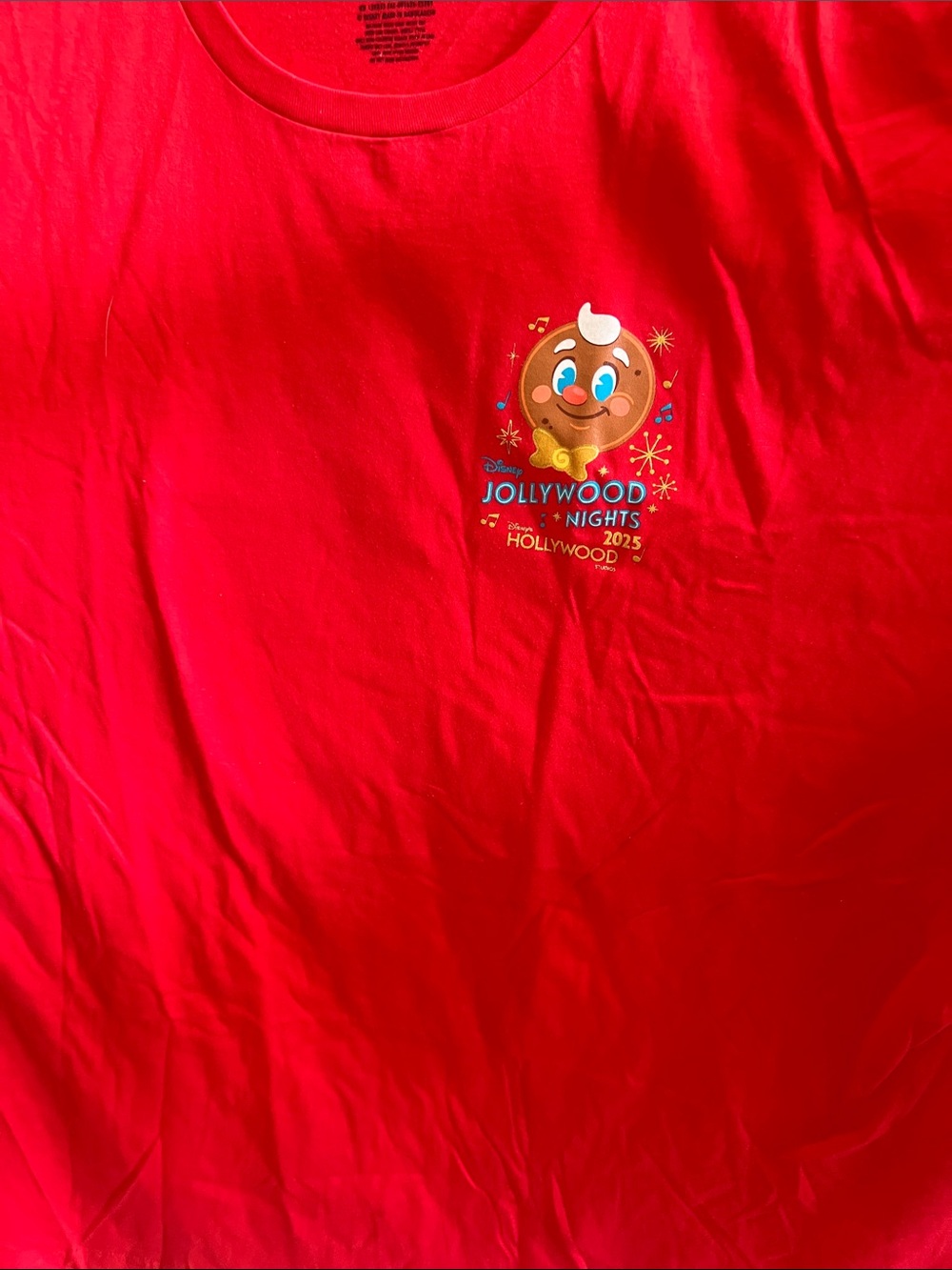 JOLLYWOOD NIGHTS 2025 Red Graphic Tee